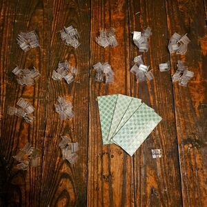 71 ct Plastic Square Christmas Light Window Mounts w/ Double-sided Scott's Tape